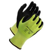 Safety Zone® Nitrile Micro-Foam Coated Cut Resistant Gloves, 18 gauge, A2, Yellow/Black, 12 pr/pk - 6 pks/cs, 2XL GCN18A2YXX