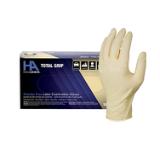 Hand Armor® Total Grip Latex Powder-Free Exam Gloves, Textured Fingers, 10x100, Natural, 8 mil - Small GDL165S