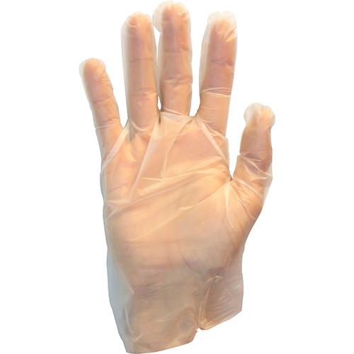 Safety Zone® Micro Textured Stretch Hybrid Polyethylene Powder-Free Gloves, 10x100, Clear, 2.5 mil - Small GDSH SM