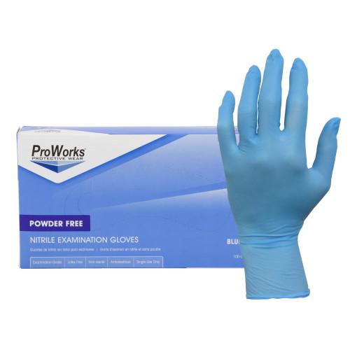 NITRILE EXAM POWDER FREE GLOVES-XLG-10 100