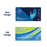 Safety Zone® Nitrile Powder Free Exam Gloves, 10x100, Blue, 5.5 mil - Small GL N106FS 2
