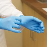 Safety Zone® Nitrile Powder Free Exam Gloves, 10x100, Blue, 5.5 mil - Small GL N106FS 4