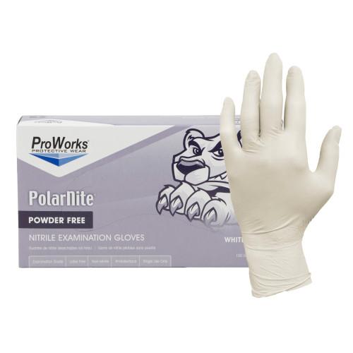 POLARNITE NITRILE POWDER FREE EXAM GRADE GLOVES  10 100  LG