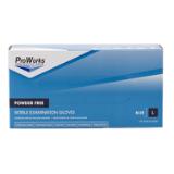 Safety Zone® Nitrile Powder-Free Exam Gloves, 10x100, Blue, 7 mil - Large GL NB107FL 4