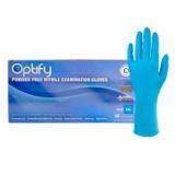Optify® Nitrile Powder-Free Exam Gloves, 10x50, Blue, 9 mil - XXL GL NCF265BFXX