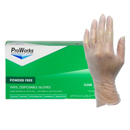 VINYL GLOVE-POWDER FREE  100 BX  10 BOX CS  MEDIUM