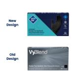 Safety Zone® VyBlend® Synthetic Vinyl Powder-Free Gloves, 10x100, Black, 4.5 mil - Medium GL VN104BKFM 2