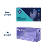 Safety Zone® VyBlend® Synthetic Vinyl Powder-Free Gloves, 10x100, Blue Violet, 4.5 mil - Large GL VN104VBFL 2