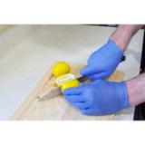 Safety Zone® VyBlend® Synthetic Vinyl Powder-Free Gloves, 10x100, Blue Violet, 4.5 mil - Large GL VN104VBFL 4