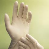 Safety Zone® Gold Latex Powder-Free Exam Gloves, Textured, 10x100, Natural, 6 mil - Small GLD262