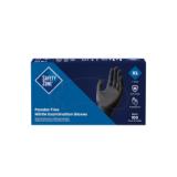 Safety Zone® Nitrile Powder-Free Exam Gloves, 10x100, Black, 3.5 mil - XL GNPR XL BK 3