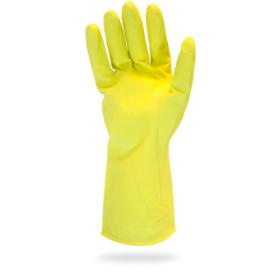 GLOVE LATEX YELLOW FLOCK LINED GRFY-XL-1C