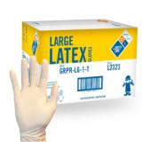 Safety Zone® Latex Powder-Free Gloves, Textured, 10x100, Natural, 5 mil - XXL GRPR 2X 1 T 2