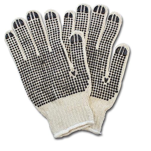 Safety Zone® Cotton Polyester String Knit PVC Dotted Grip Gloves, 2 Sided, 12 pr/pk - Women's GSBD WN 2C 20