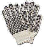 Safety Zone® Cotton Polyester String Knit PVC Dotted Grip Gloves, 2 Sided, 12 pr/pk - Women's GSBD WN 2C 20