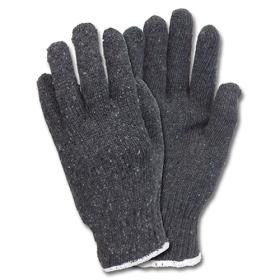 Cotton Polyester String Knit Gloves Medium Weight - Men's GSMW-MN-2C-GY