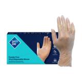 Safety Zone® Mid-Weight Vinyl Powder-Free Gloves, 10x100,  Clear, 3 mil - Medium GVP9 MD 1 3
