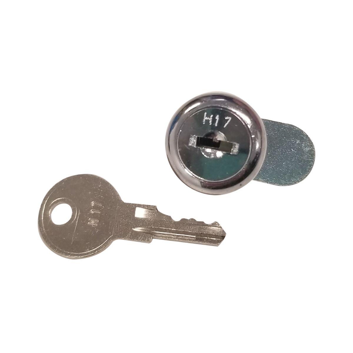 Replacement Part for D1 & EV1 Series Menstrual Care Vendors: Door Lock, Key & Clip, 1/ea H17