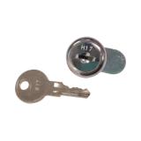 Replacement Part for D1 & EV1 Series Menstrual Care Vendors: Door Lock, Key & Clip, 1/ea H17