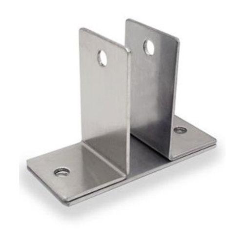 Restroom Partition Wall Bracket Two Ear 1-1/8 CRSS J 1779