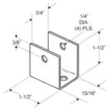 Jacknob® U-Bracket, 3/4