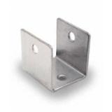 Restroom Partition U-Bracket 1-1/4 CRSS J 1949