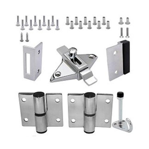 Restroom Partition Door Hardware left hand (in swing) 3/4 D J 20610