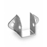 Restroom Partition Headrail Wall Bracket 1 Polished Chrome J 2150