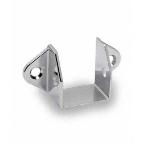 Restroom Partition Headrail Wall Bracket 1-1/4 Polished Chr J 2170
