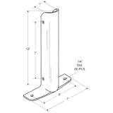 Jacknob® Urinal Screen Wing Bracket, 1