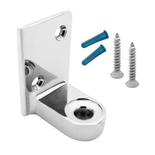 Restroom Partition Hinge Bracket (3210) & Screws, Zamac Poli J 303210