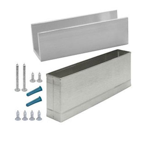 Restroom Partition Pilaster Shoe Pack - 6 X 1-1/4 J 37069