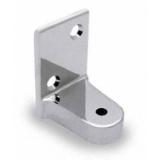 Jacknob® Hinge Bracket, Bottom, Knick Lam Flat, Polished Chrome, 1/ea (3870) J 3870