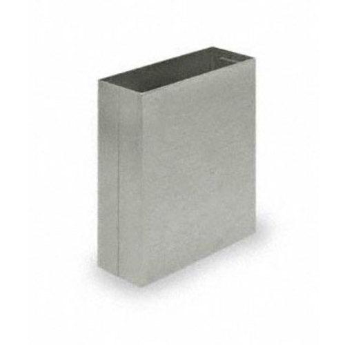 Restroom Partition Pilaster Shoe 4L X 1-1/4W X 4H Satin S J 42049