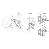 Jacknob® Surface Mounted Latch Slide, 2-3/4