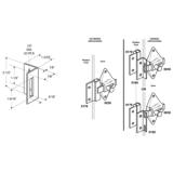 Restroom Partition Keeper Surface Latch Sating Stainles Stee J 5163 2