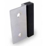 Jacknob® Strike for Door 4100-S, Polished Chrome, 1/ea (5170) J 5170