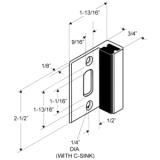 Jacknob® Strike & Keeper (Concealed Latch), 7/16