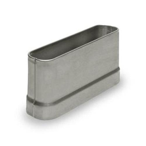 Restroom Partition Pilaster Shoe 7L X 1-1/4W X 3H Round E J 61079