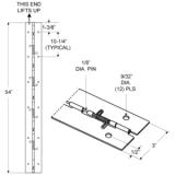 Jacknob® Piano Hinge, 54