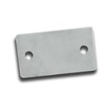 Jacknob® Alcove Clip for Equal Panels, Stainless Steel, 1/ea (8369) J 8369