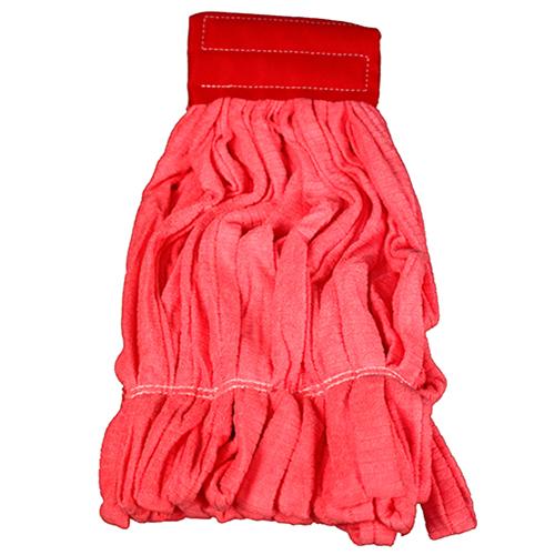 Impact® Microfiber Tube Mop Head w/ Canvas Headband, 14 oz, Red, 12/cs LF0031