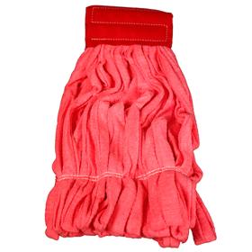 Impact® Microfiber Tube Mop Head w/ Canvas Headband, 14 oz, Red, 12/cs LF0031