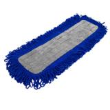 Impact® Layflat® Microfiber Fringe Dry/Dust Mop Head w/ Velcro Back, 18