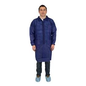 POLYPROPYLENE LAB COAT BLUE M1734B-2X-E_W