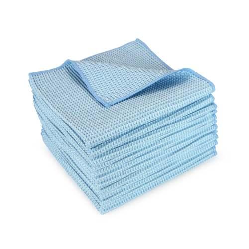 55 Gram 16x16 Waffle Cloths 335GSM-Blue