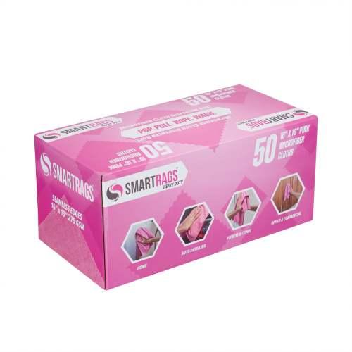 45 Gram 16x16 SmartRags 275GSM-Pink  50 bx 8bxs cs