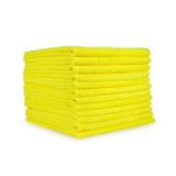 Microfiber Towels Lightweight Yellow 12x12 Pack of 50 MC1212YELLW