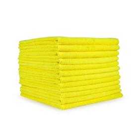 Microfiber Towels Lightweight Yellow 12x12 Pack of 50 MC1212YELLW
