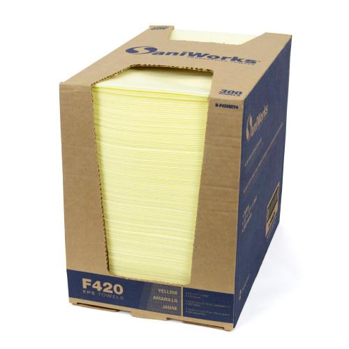 PREMIUM EPS TOWEL  YEL  13X17  QF  300 DUAL DISP CS